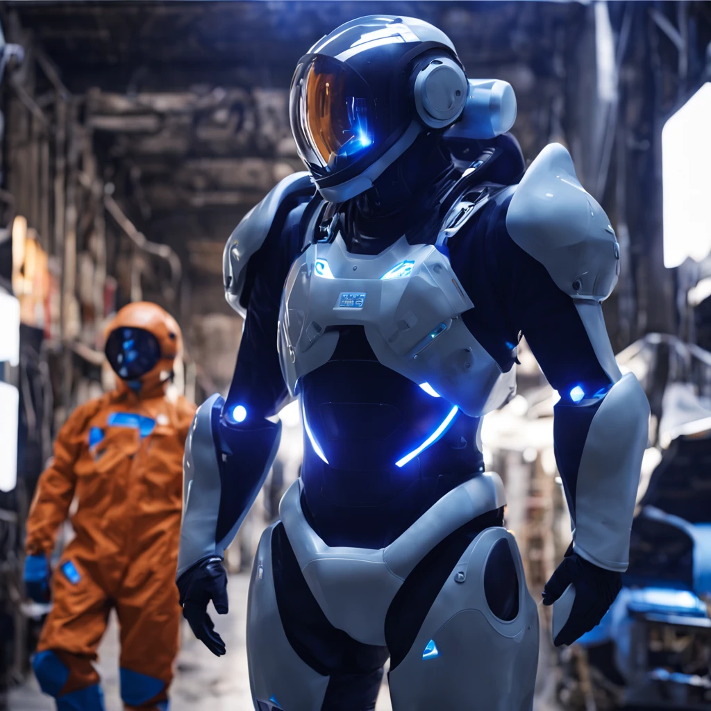 protective suits，whole body，多功能protective suits，Electronic smart clothes，future technology