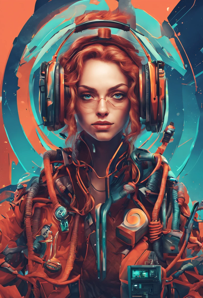 Crie uma personagem feminina para o Cyberpublicity da seaart, a digital marketing company that uses artificial intelligence to create creative and personalized solutions for its clients. A personagem deve ser inteligente, Charismatic, divertida e confiante. Ela deve usar um traje futurista, with neon details and technological accessories. She must present seaart services, mostrar exemplos de sucesso, respond to customer queries and suggestions and invite them to try the seaart platform.