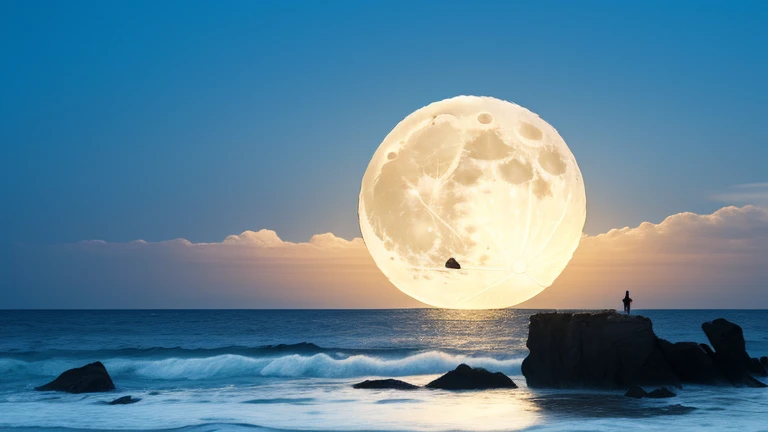 (((Huge1One Full Moon))),Ocean,rock,