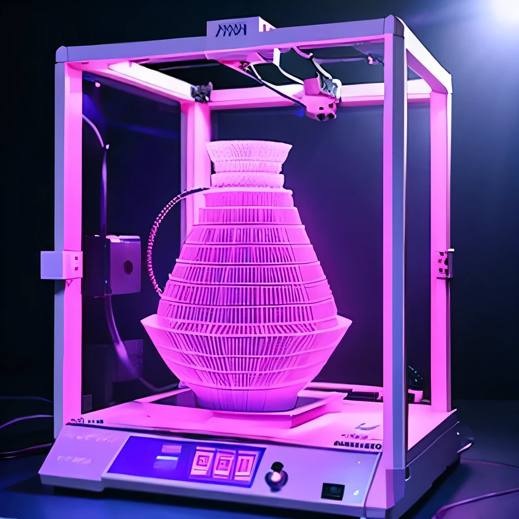 Near future 3D printer pink　purple　light blue