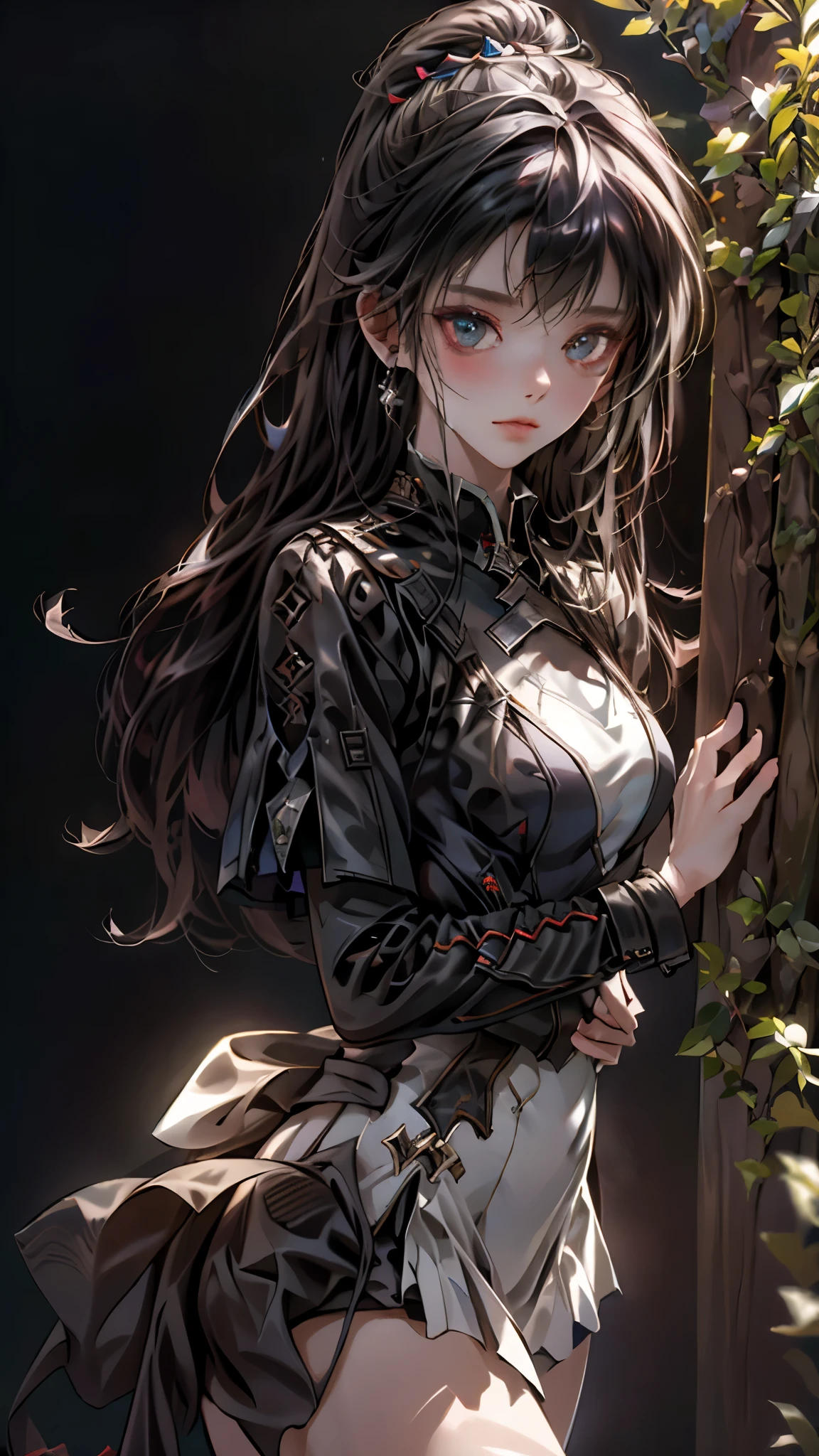 ((highest quality)), ((masterpiece)), (detailed:1.4), 。.。.。.3D, beautiful cyberpunk woman image,nffsw(high dynamic range),ray tracing,NVIDIA RTX,super resolution,unreal 5,Scattered beneath the surface,PBR texturing,post processing,anisotropic filtering,Depth of bounds written,maximum clarity and sharpness,multilayer texture,Albedo and specular maps,surface shading,Accurate simulation of light-matter interactions,perfect proportions,octane rendering,two-tone lighting,wide aperture,Low ISO、White balance、Rule of thirds、8K students、((Holding a sword in your hand))