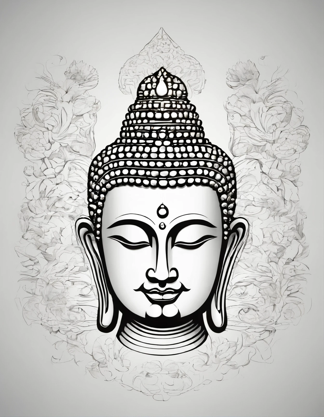 Lord buddha face, beautiful, masterpiece, Artstation HD, 8k