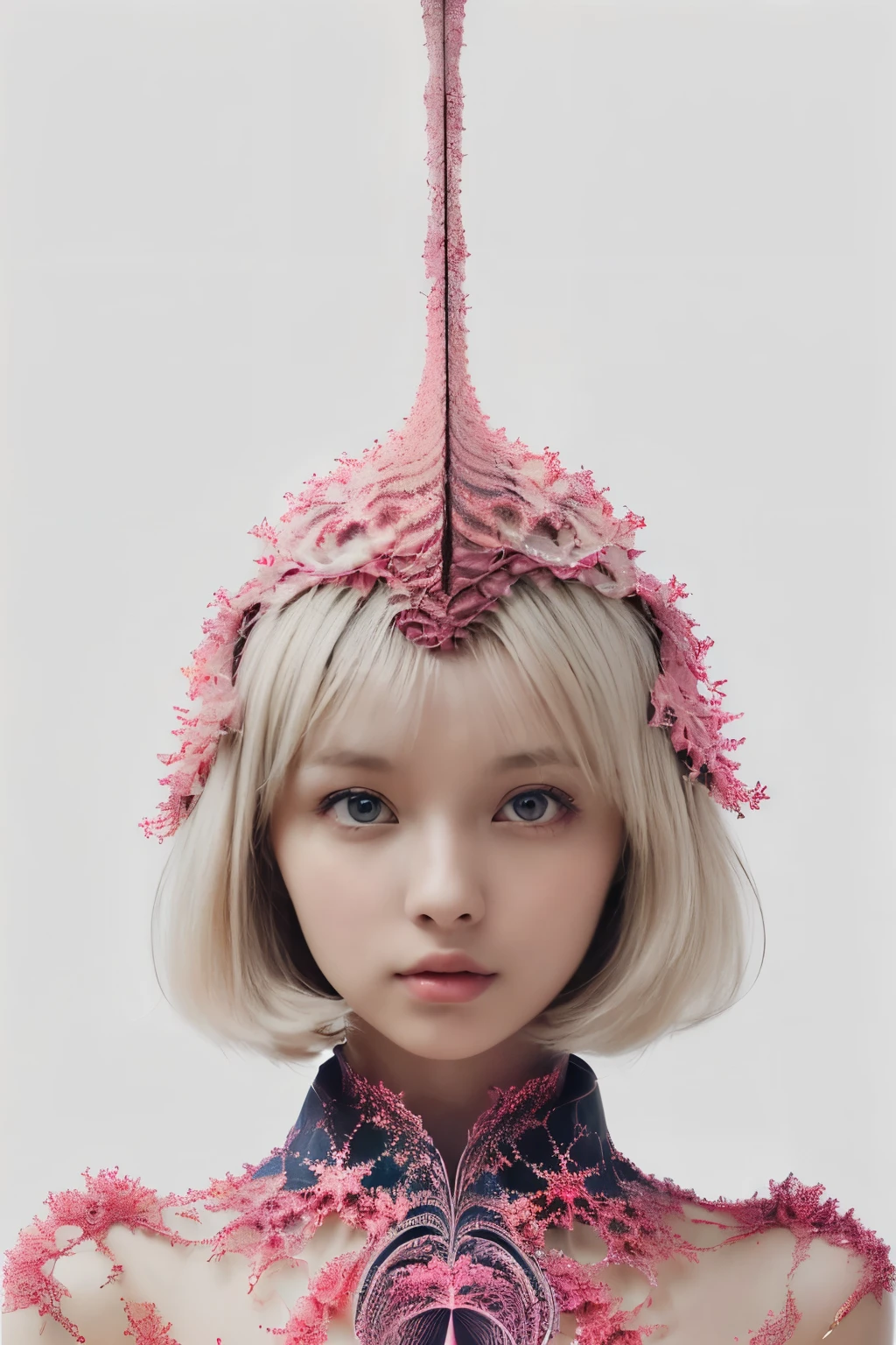 (fractal motif:1.5)(a japanese beautiful woman inside fractal on fractal:1.5)(strong visual flow, minimalistic fractal white background:1.5)matte photo, whiplash line,(best quality)( 8k)(detailed face:1.5)(high resolution:2.0)