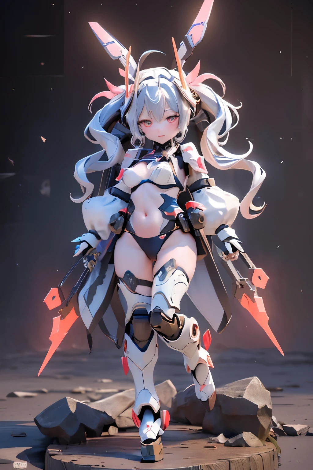 (highest quality)), ((masterpiece)), (very detailed: 1.3), 3D, (wear dark blue Old School Swimsuit under armor:1.3), 1 girl, (She is fused with futuristic Gundam mecha:1.3), with headgear, add v-fin to the forehead, armored shoulders,armored under arms, armored under legs, 2 marine thrusters attached on back, marine thrusters are symmetrical, under the calm waters of Iceland:1.2, under water, multilayer textureperfect proportions, octane rendering, duotone lighting, Low ISO, wide aperture, White balance, Rule of thirds, ultra HD16k, HDR (High Dynamic Range), Ray Tracing, NVIDIA RTX, Super Resolution, Subsurface Scattering, PBR Texturing, Post Processing, Anisotropic Filtering, Depth of Field, Maximum Clarity and Clarity, High efficiency subpixel, subpixel convolution, particles of light, light scattered, Tyndall effect, full body:1.5, battle pose, cute, (cute:1.2), (セミロング:1.3),三つ編み, 黒髪, 太い眉毛, 薄い色の虹彩, 大きくて輝いている黒い瞳, 長いまつげ, 小さく薄い色の自然な唇, (Average face of Japanese idols), (日本人特有の童顔:1.3), (baby face), 広いおでこ:1.2, ふっくらした頬, 小さな顎, looking at viewer,Focus on the eyes, (完璧な4本の指, 親指1本),