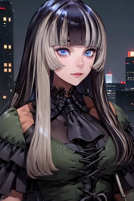 16k, rtx, HDR, extremely high details, Complex, professional makeup, close up shot, highest quality, masterpiece, at night, 1 female, alone, mature, nice, edgy, muscular, full nude、, shining eyes,  long hair, smooth skin, big , cleavage, ((extremely slutty)).