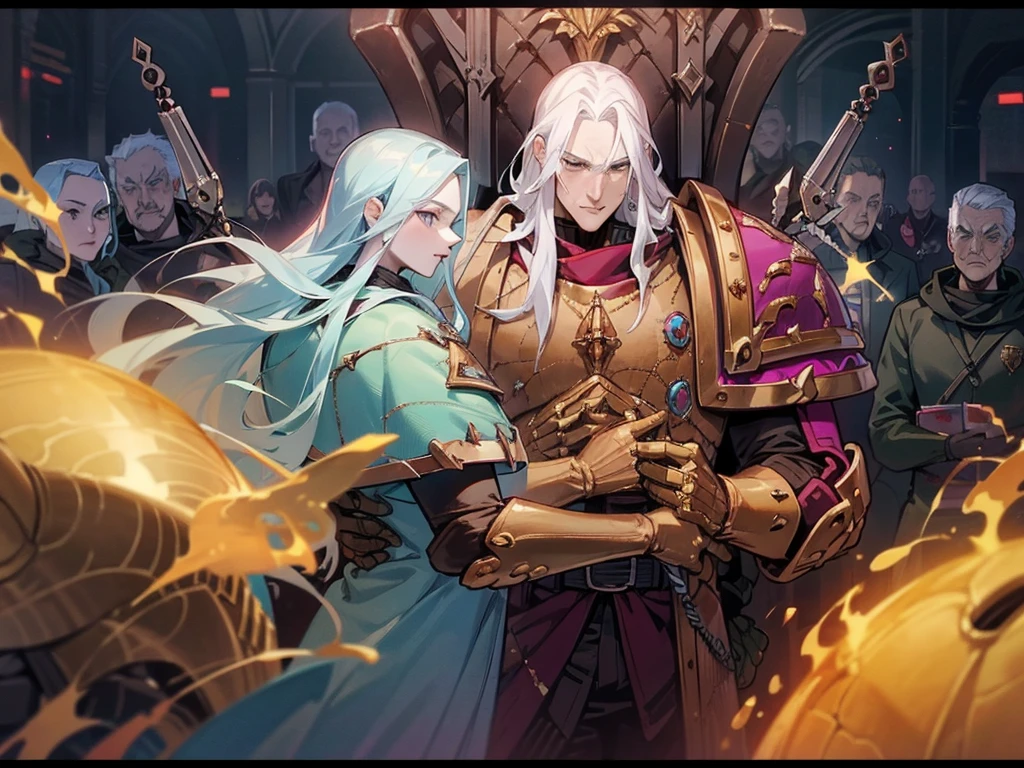 Photo Fabius Bile wears his white hair bound in a long scalp-lock, which only serves to render his already gaunt . His eyes are black, having changed to match those of his Daemon Primarch, Fulgrim. Bile wears a floor-length coat of flayed Human skin, taken from the bodies of the dead on Isstvan V. Here and there, it is possible to recognise the features of a face, a mouth stretched in an endless scream of agony or eyes wide with horror at the sight of the skinner's knife. Fabius also favours a belt of knotted sinew pierced through with metal loops, from which hang the tools of the Excruciator's art. Fabius ball warhamer 40k These include hooks, blades, spikes, pliers and barbs glittering with the promise of excruciating and exquisite pain. ((Traje de piel humana con multiples rostros gritando de agonia)) ((young)), científico, fabius ball warhamer 40k