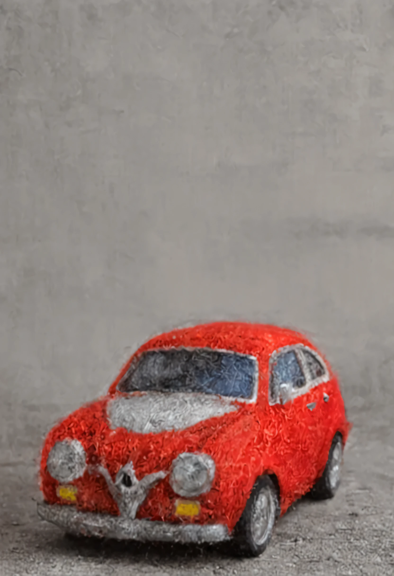Pamfelt red muscle car, street between skyscrapers, Dim street lights, Very detailed, sharp focus, Studio photos, Very detailed, dynamic lens, masterpiece, complex, human development report, movie shot