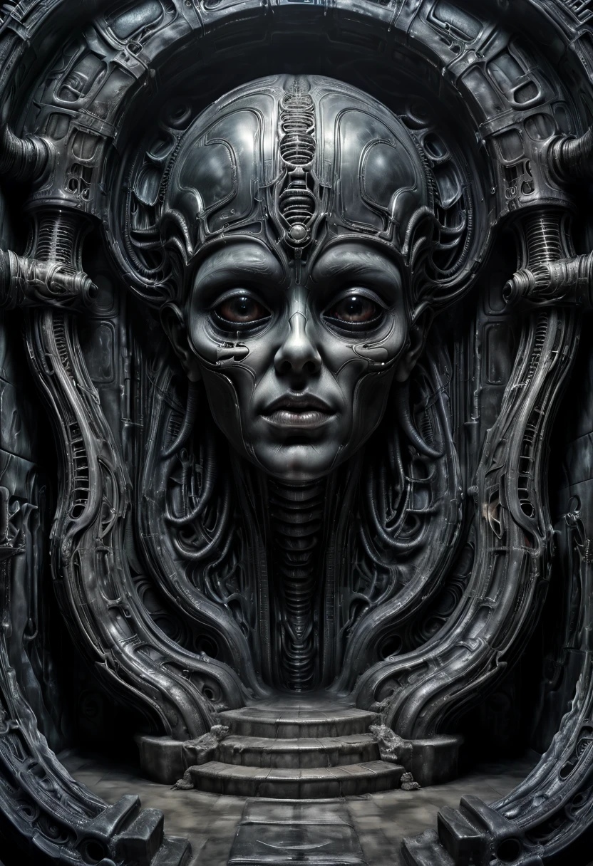 The world is going wrong, 8K, HR Giger & marc ryden, horor