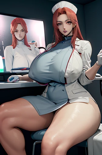 nurse uniform,hospital, latex nurse suit,nurses,busty,elbow gloves,labcoat,redhair woman,grey eyes , gigantic ,medical instruments,asian nurse,two nurses,speculum,examination room,oversize , ,big ass ,strap on, lay on table ,legs spreaded,giving birth,gyno chair , dentist,Milf,latex,red uniform,cumming