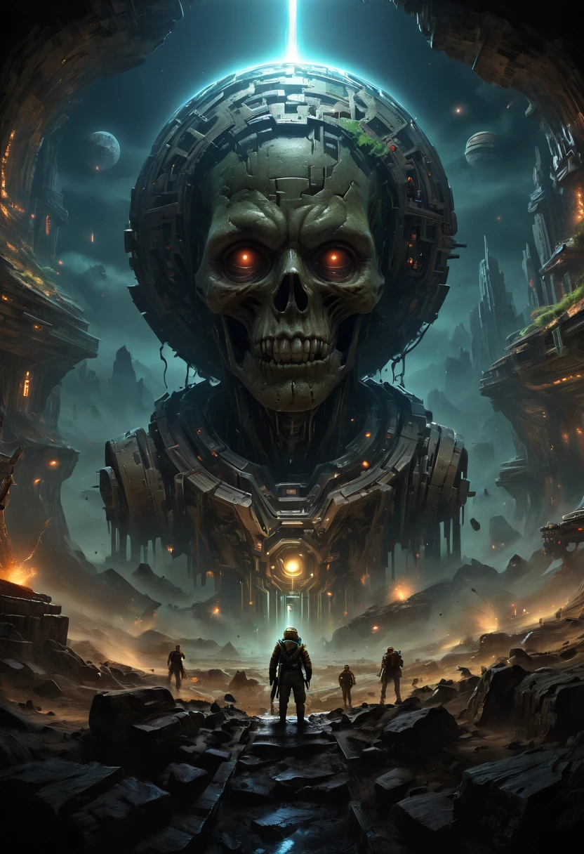 Forgotten gateway to unknown space, by Ross Tran, best quality, masterpiece, high-definition details, 8k