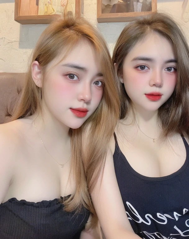 (realistic、high resolution:1.3)、 1 girl with perfect figure、selfee、((white skin:1.3))、big breast、white bikini、looking at viewers、super fine face and eyes、long hair、 in bedroom, sit on the bed、upper body、half body