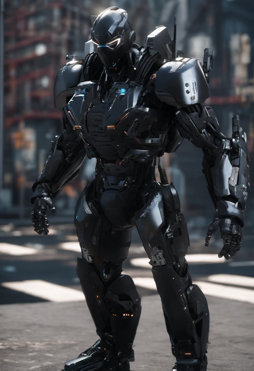 Full body of a Handsome athletic black man, a male ninja a futuristic Blade Runner 20149 Ninja, He's a masked futuristic ninja, muscular wearing a long leather coat and a black and super spy stealth suit, in New York City streets, full body, 8k resolution concept art portrait dynamic lighting hyper detailed intricately detailed splash art trending on attestation unreal engine 5 volumetric lighting