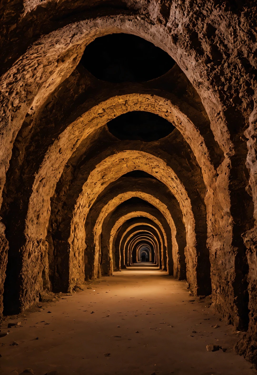 subway, Somewhere deep underground there are hidden secret places, where the great ancient civilizations lived., show all the grandeur and harmony of the underground hidden places of ancient civilizations, underground tunnels and dungeon halls, beautiful design and minimalist richness, harmony of smooth curved lines and shapes, fluorescent panels are hidden in the ceilings and illuminate the space with an even, cold light, subway Places, Hyper detail, pay attention to all the details of the furnishings and decoration, focus on subway Places, Dim lighting, twilight, hyperrealistic, professional photography of abandoned places for the international subway exhibition, Canon EOS 6D Mark II RF 14-35 мм F4L IS USM
