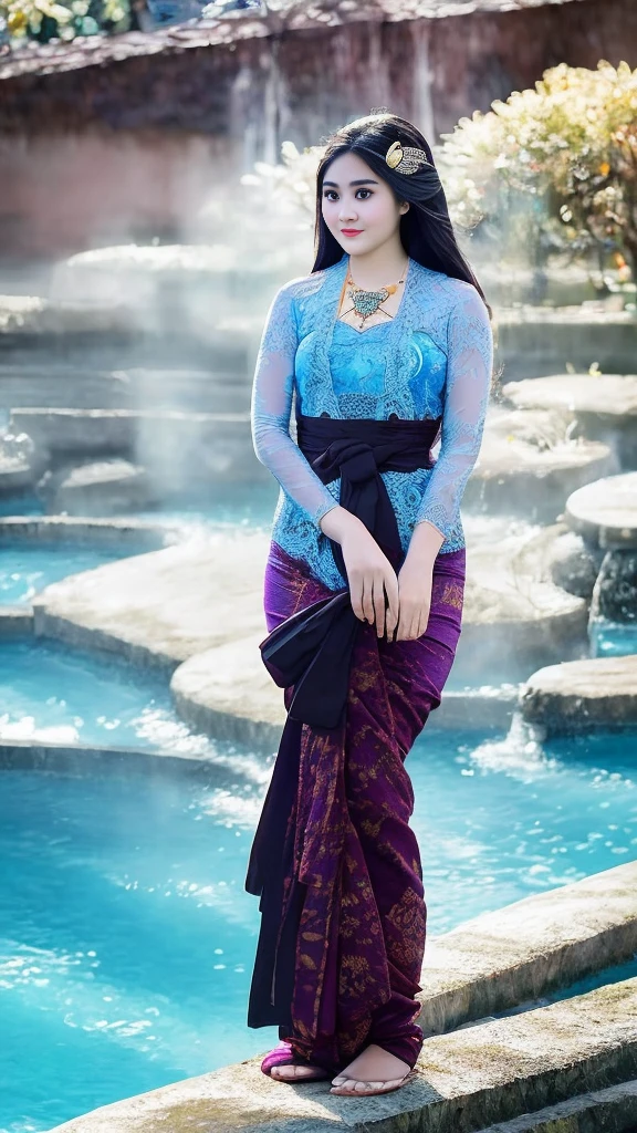 Keywords: watery big eyes, loving pupils, [shy], long hair, master works, best picture quality, ((kebaya_bali)),super high resolution, higher quality, beautiful girl, female, heart-shaped hair ornament, 8k resolution, hot girl, student, beautiful pupil, blush, dusk, oasis ((character at the edge of the pool)), magic ring, volumetric light, cinematic light, natural light. Waterfall background, fashion long skirt, not exposed, full body photo
Snow Moon Law Moon Girl Light Shoulders, Solo, Crystal Clear Water Splash Perfect Reflection, Eyebrow Pattern, Beautiful Black Eyes, Floating Water Splash, Black Water Droplet, Beautiful Glow, Best Quality, Illustration, Masterpiece, Best Production, Best Quality, Highly Detailed, Extremely Detailed CG, Lighting, Cute, Tyndall Effect, Burning Splash Wrapped, Light Shoulders, Depth of Field, Black Water, Super Moe, Shining, Beautiful
The, delicate facial features, cute, black water particle special effects, dreamy, floating
Black glowing particles, burning hair, necklace
((Masterpiece)), ((Highest Quality)), exquisite CG, blue-purple tone, sweet
Beautiful and lovely