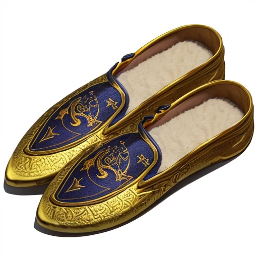 MagicItem_v1, DnD magic item, name - (Slippers Of Sneakiness), description - (When worn this slippers reduce armor class by 1, and add 15% to any sneaking. Lasts one day), masterpiece, professional quality
