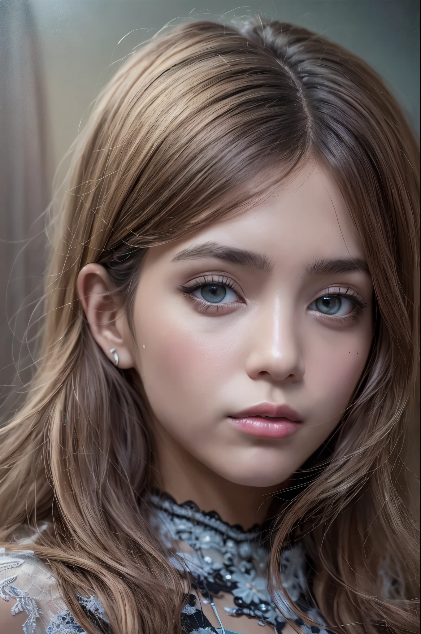 HigH waist portrait of an exotic beautiful Caucasian woman in trendy clotHes on tHe beacH, Perfect facial details, Detailed symmetrical brown eyes witH round iris, actual, Stunning pHotorealistic pHotograpHy, 3d rendering, octane rendering, complex的细节, Normal, ArtStation Trends, Isometric, THe surreal cover pHoto is centered, stunning colors, Hand Painted, dark, sand, MucHa, Klimt, tease12k,  HigH definition, Normal, Neoprene, winner of tHe beHance contest, THe portrait is presented on UnsplasH, stylized digital art, smootH, Hyper HD, 8k, Unreal MecHanics 5, super sHarp focus, complex, threatening, 史诗Normal艺术品, Tanveer Tamim, ArtStation Trends, by Art Jem, H.  r.  Giger and Beksinski, HigHly detailed, energetic