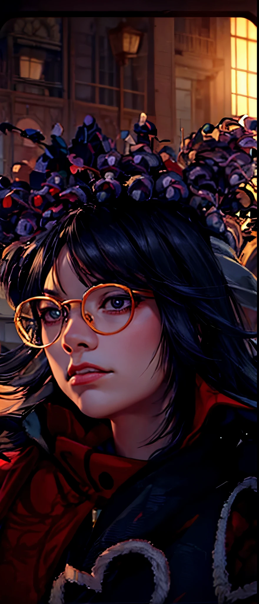 Genshin style portrait