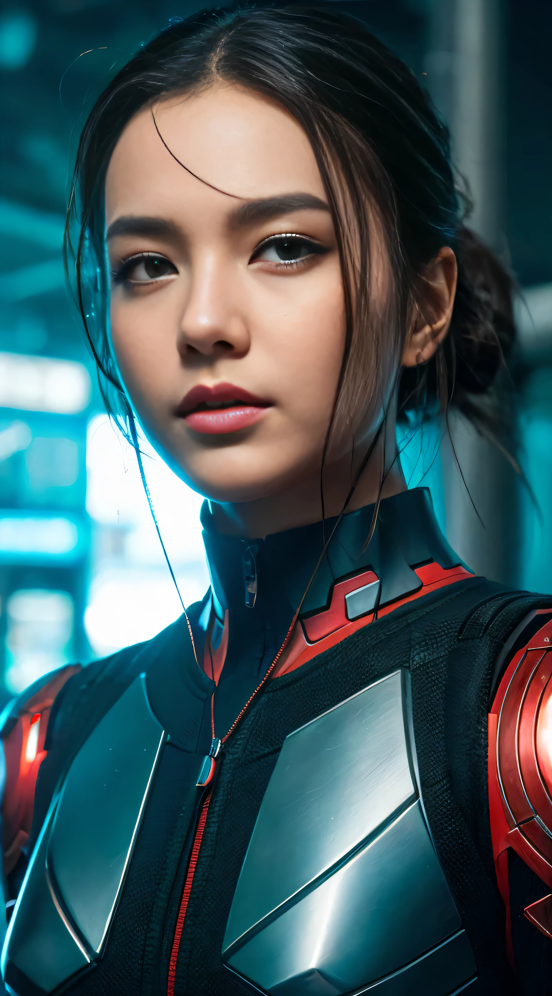 (Masterpiece, Best Quality: 1.2), High Detail Face, Cyberpunk, Marvel Style, Mechanical Crane