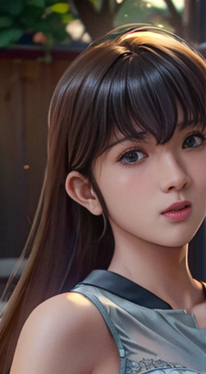 （Top quality details：1.2），Realistic，8K high definition，（1 girll：1），super detailed，high quality texture，intricate details，detailed texture，small details，high details，Highly detailed CG，high quality shadow，Fine, beautiful and delicate face，Detailed beautiful and delicate eyes，Depth of bounds written，ray tracing，1 girl，running position，dynamic pose，High hills，lake，sports underwear，