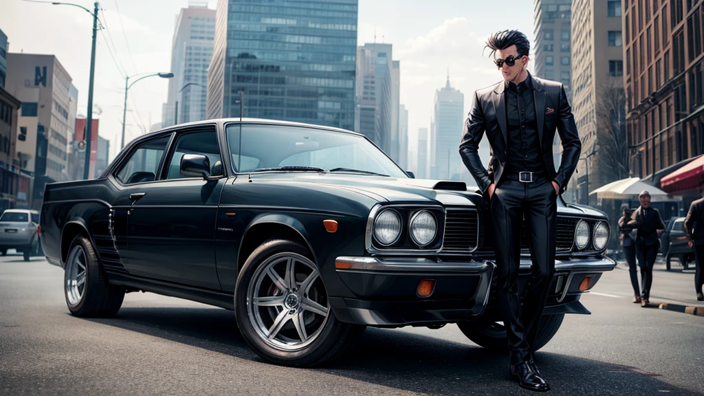 Men's  for black gbgon car guns cars gangster  gangster gang background horror movie 
