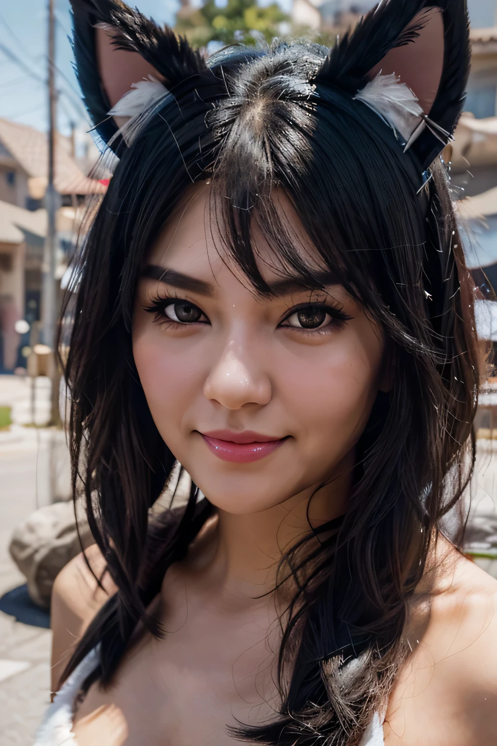 black hair, hair bobbles, wince, longeyelashes, solid circle eyes, fake animal ears, light smile, ear blush, fang, Surrealism, drop shadow, anaglyph, stereogram, tachi-e, pov, atmospheric perspective, cinematic lighting, 8k, ccurate, best quality, UHD, textured skin, highres, retina, Intimate takeover bid, esclavo, cuello, cadenas, encadenado, BDSM, servidumbre, llanto, adolescente, tetas perfectas, ahorcamiento, hermosa, ojos hermosos, girlish, adolescente, lugar oscuro, luces neon, de noche, rubia, ojos azules, NSFW, girlish, teen, perfect, wet