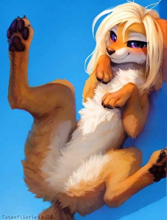 Tall, slim, anthropomorphic lioness, expressive eager face, distinctly feminine stylised face, slim elegant figure, thick, fuzzy, fluffy, volumetric golden fur, long legs, long blonde locks hair straight bangs, arched back, laying upside down playfully, raised excited tail, ball of yarn play, behind presenting, bokeh, cinematic high fidelity 3D CAD model style, playing in the grass, eyes inviting in, tender look, cheeky agile playful on back pawing at a ball of yarn playfully