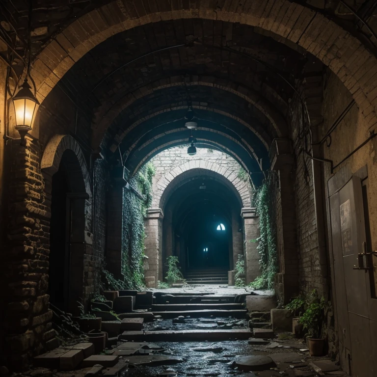 best quality,4k,8k,highres,masterpiece:1.2,ultra-detailed,realistic,photorealistic:1.37,underground places,dark atmosphere,moody lighting,mysterious tunnels,echoing footsteps,dusty air,gloomy corners,hidden passages,dimly lit corridors,curved arches,subterranean realm,concealed chambers,narrow staircases,historical vaults,ancient architecture,secret hideaways,whispering shadows,subway stations,abandoned tunnels,cavernous spaces,steep descents,industrial aesthetics,mysterious symbols,hidden doors,imposing pillars,Middle Eastern-inspired architecture,splashes of vibrant colors,faint sounds of distant trains,secluded underground gardens,lush greenery,buried treasures,submerged waterfalls,underground rivers,flickering lanterns,peeling paint,engraved stone walls,smudged graffiti,haunting silence