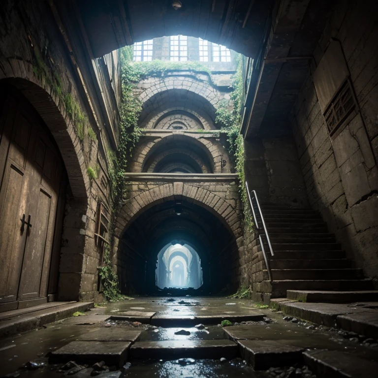 best quality,4k,8k,highres,masterpiece:1.2,ultra-detailed,realistic,photorealistic:1.37,underground places,dark atmosphere,moody lighting,mysterious tunnels,echoing footsteps,dusty air,gloomy corners,hidden passages,dimly lit corridors,curved arches,subterranean realm,concealed chambers,narrow staircases,historical vaults,ancient architecture,secret hideaways,whispering shadows,subway stations,abandoned tunnels,cavernous spaces,steep descents,industrial aesthetics,mysterious symbols,hidden doors,imposing pillars,Middle Eastern-inspired architecture,splashes of vibrant colors,faint sounds of distant trains,secluded underground gardens,lush greenery,buried treasures,submerged waterfalls,underground rivers,flickering lanterns,peeling paint,engraved stone walls,smudged graffiti,haunting silence