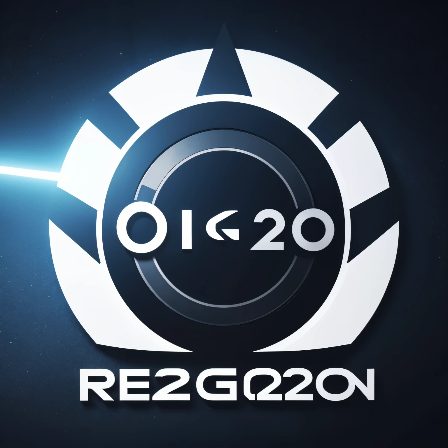Create the logo with the word "Reggon 2024" with the Technology Background