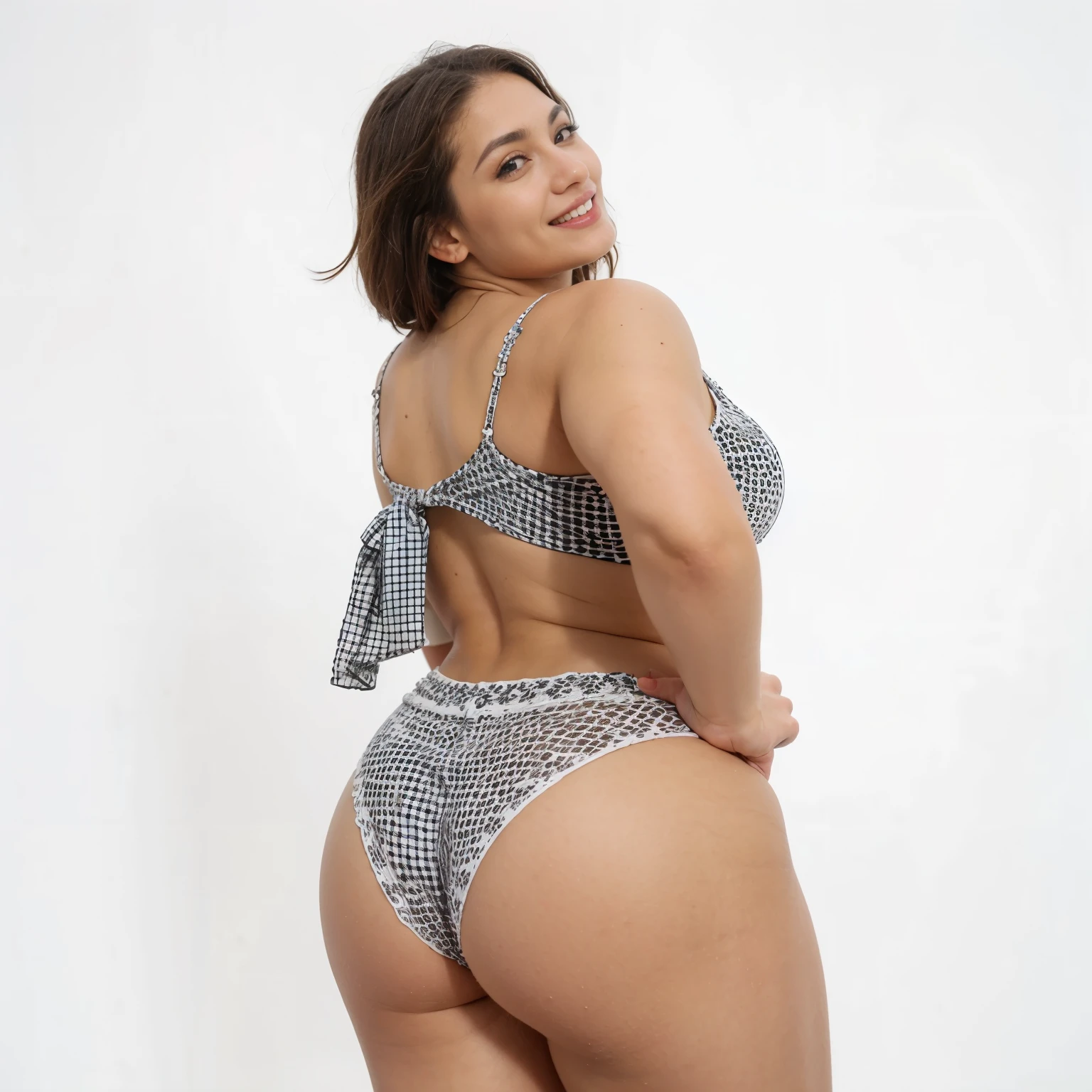 Beautiful and sexy European brunette with light green eyes, 22 anos de idade, 

Tiro de corpo inteiro, exibindo vestido preto, pernas nuas, Castelo Velho,

cintura fina, muito detalhado, rosto inocente, comprimento do rosto 1.3 vezes a largura do rosto, olhos amendoados, formato de rosto quadrado, high cheekbones, cabelos naturalmente ondulados, olhos verdes claros, high resolution, obra de arte, melhor qualidade, detalhes intrincados, muito detalhado, sharp focus, pele detalhada, realista skin textura, textura, olhos detalhados, profissional, 4k, sorriso charmoso, filmado com Canon, profundidade de campo leve, Kodak Vision Colors, Corpo perfeitamente ajustado, extremamente detalhado, foto_\( ultra\), fotorealista, realista, post-processing, Maximum details, rugosidade, Vida real, ultrarealista, fotorealism, fotography, 8K Ultra HD, fotography