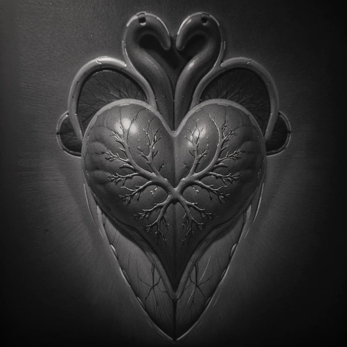 a black and white drawing of a human heart on a chalkboard, intricate detailed anatomy, anatomical heart, anatomically correct heart, human heart, highly detailed anatomy, full details anatomy poster, anatomical art, real heart, detailed anatomy, real heart!, anatomical details, hyperrealistic anatomy, detailed innards, anatomical diagram, incredibly detailed, cardiac anatomy