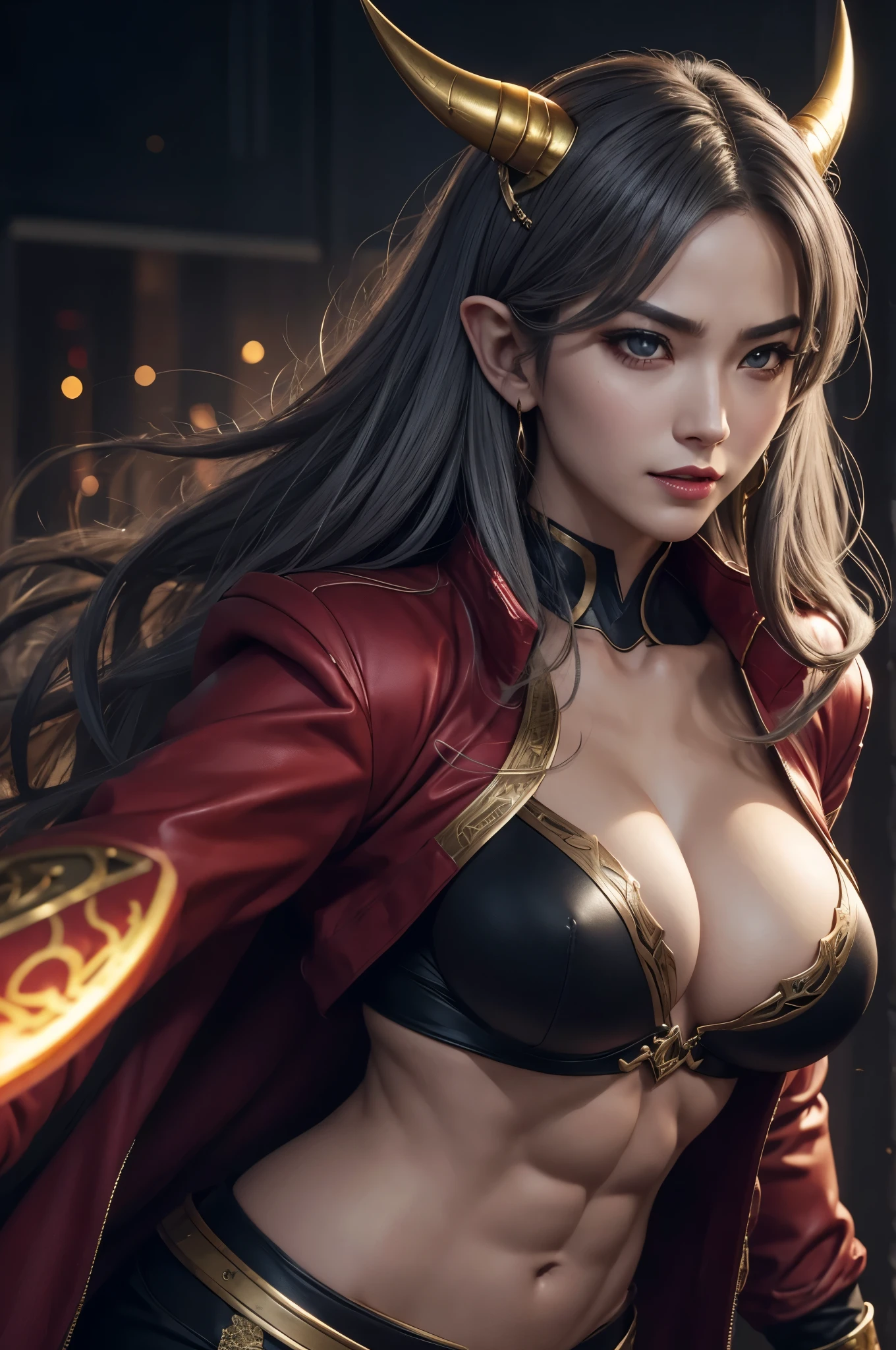 8K,Violent and strongly cracked abdominal muscles(6 pack),ultra high resolution,super realistic skin,
