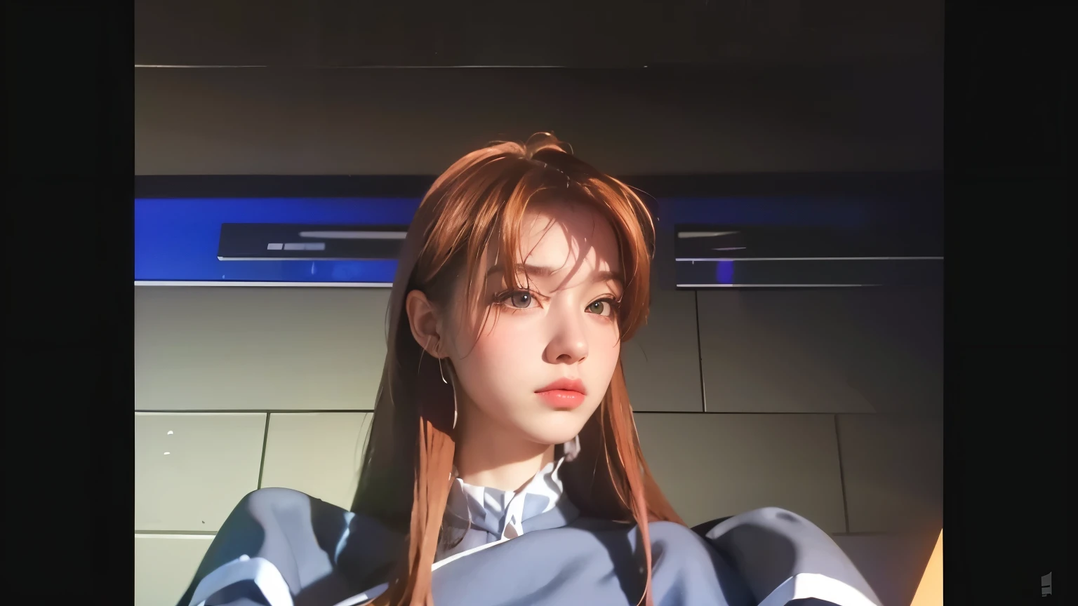 highest quality, masterpiece, ultra high resolution, (realistic:1.4), RAW photo, 1 girl, off shoulder, in the dark, deep shadow, discreet key, cold light