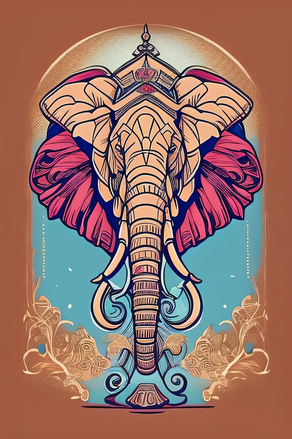 elephant wearing top hat