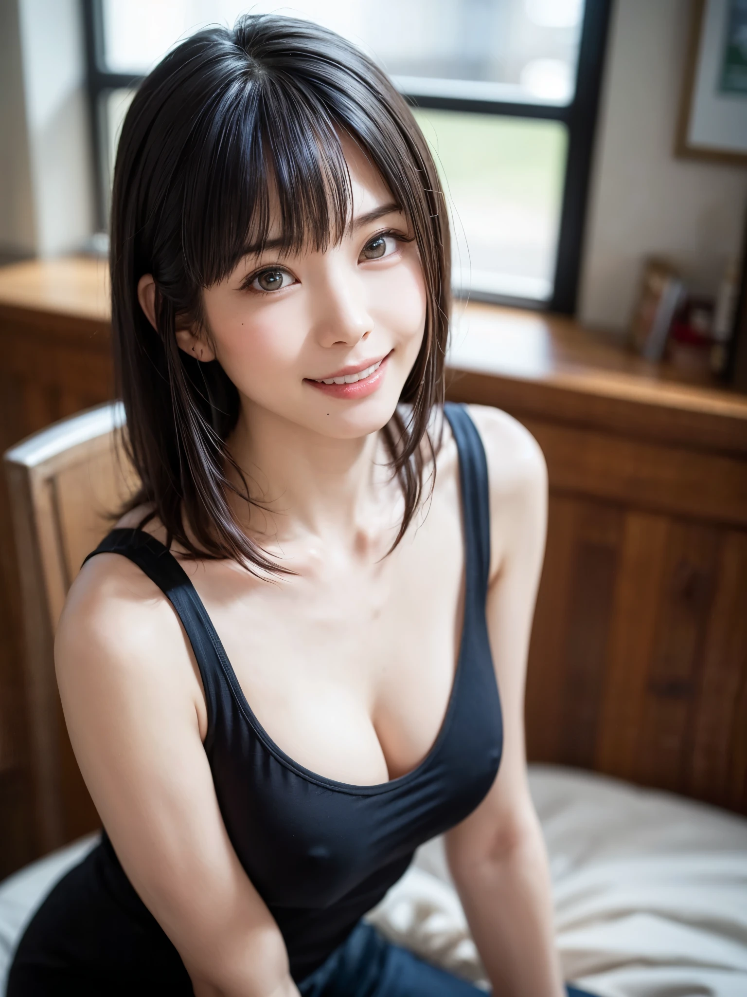 (table top, highest quality、High resolution:1.4、very attractive beauty、Adds intense highlights to the eyes、look closely at the camera:1.4、Beautiful woman full of charm、ideal body proportions、perfect anatomy、brunette short bob hair、shiny hair、bangs:1.4、光沢のあるbangs:1.4、lip gloss),1 girl, Report, light brown shiny hair, scarf,realistic, looking at the viewer、Please tilt your head slightly, bright colored crystal light blue eyes, short and shiny hair、 chest中央に穴の開いた白いタートルネックの衣装,chestの真ん中に丸い穴のあるセクシーな白いタートルネック ニット セーター、 lips, lip gloss, Upper body、Big eyes、eyelash、face is a little red、embarrassing)、((italian road in winter))、((short hair with Big eyess、Give students very powerful highlights、{Huge|big|Hugeな|mega} chest:1.6、very bigger chest、look at the audience、very beautiful beauty、show me your ears、long neck、smile、smile、Happy、beautiful teeth、口を開いてsmile、heart shaped eyes))、28 years old、very cute super model、