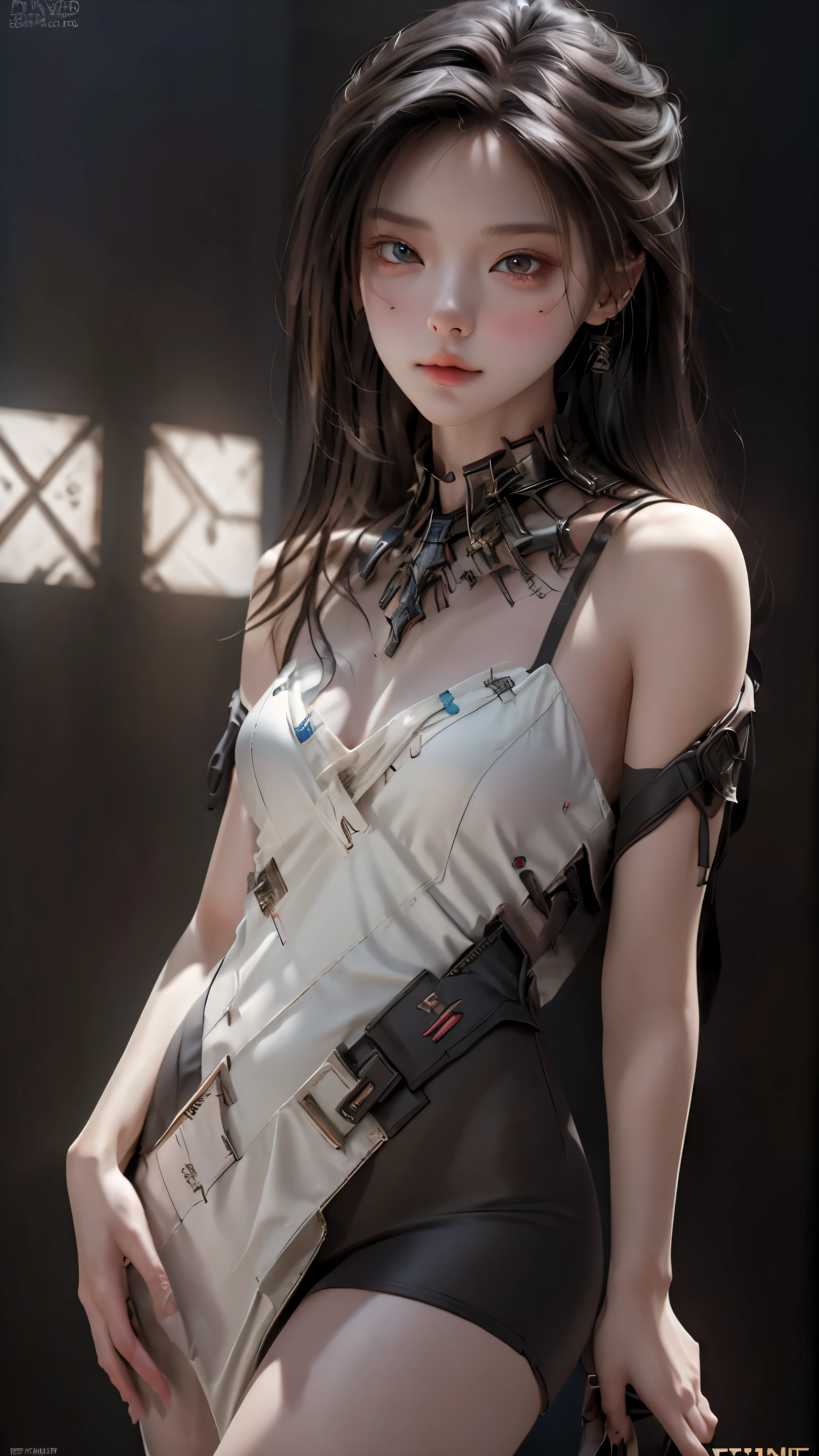 ((highest quality)), ((masterpiece)), (be familiar with:1.4), 。.。.。.3D, beautiful cyberpunk woman image,nffsw(high dynamic range),ray tracing,NVIDIA RTX,super resolution,unreal 5,scattered below the surface,PBR texturing,Post-processing,anisotropic filtering,written boundary depth,maximum clarity and sharpness,multilayer texture,Albedo and specular maps,surface shading,Accurate simulation of light-matter interactions,perfect proportions,octane rendering,two-tone lighting,wide aperture,Low ISO、White balance、Rule of thirds、8,000 students、((Holding an assault rifle))