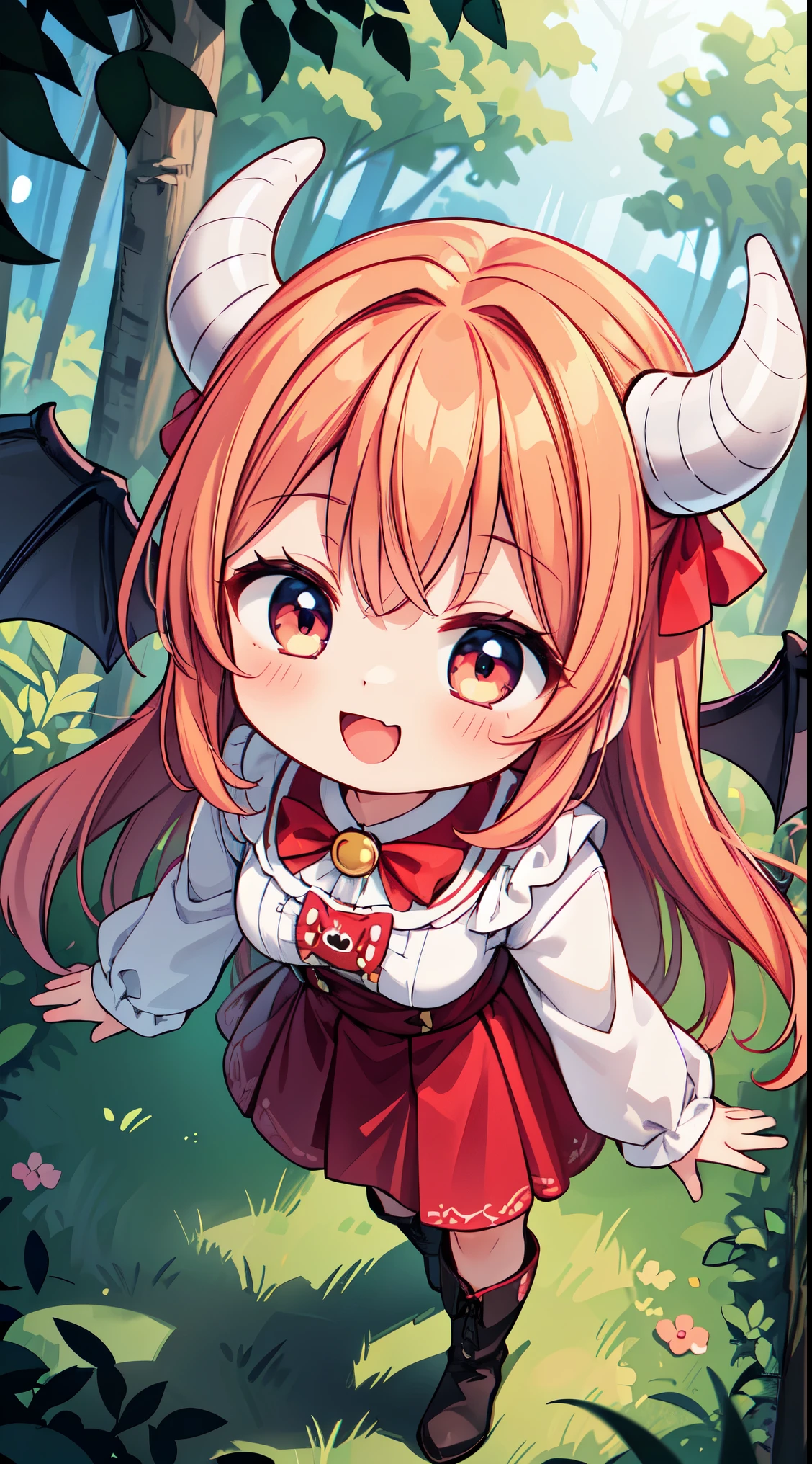 (super fine illustration:1.2),(masterpiece, 8k), (best quality, high quality:1.4), perfect anatomy, hyper detailed, ultra detailed,masterpiece background,beautiful detailed background, v8k wallpaper,perfect design,award-winning art,atmospheric,
BREAK, 1 beautiful girl, (Beauty:1.5),(Chibi:0.5),(kawaii:2.0),(Cool:2.0),(17 year old girl),(Solo:1.65),BREAK, (huge-breasted:1.35), Clear skin, Beautiful skin, Shy, 1 beautiful woman,Demons,Colossal tits(Hair Bow, Red hair, Long hair, flipped hair, hair messy,Wings of an angel on the back, Demon King's horn on the head:1.2), (Red Eyes, long eyelashes, Double eyelids: 1.2), Shiny skin,de pele branca,dial,(best quality face),(Top quality glowing eyes),(Doya face,brave face:1.45),(The best smile,:D:1.45),
BREAK, ((long sleeves), (long pants, boots, ), detailed frilled camisole), (red skirt, detailed laced skirt), (tiara, necklace, earrings), BREAK,chair, outdoor, girl,long sleeves, long pants, boots, mug, night, stars, forest, tent, 1girl, night,stars, (forest:1.2), (chair:1.2), (outdoor:1.2),mug, (night:1.2), (tent:1.2), look up,smile,
BREAK,wakame,wakame,wakame,(looking up,from above:1.5)
BREAK,(Blurry background:1.3),(absurderes, hight resolution, Super Detail Art),cel shading,Clear Color, Lonely optical effect, Beautiful pictures, Bright glow, mystic atmosphere,(Close-up of girl:1.1), Mystical light particle effect,manga influence, clean line drawings,