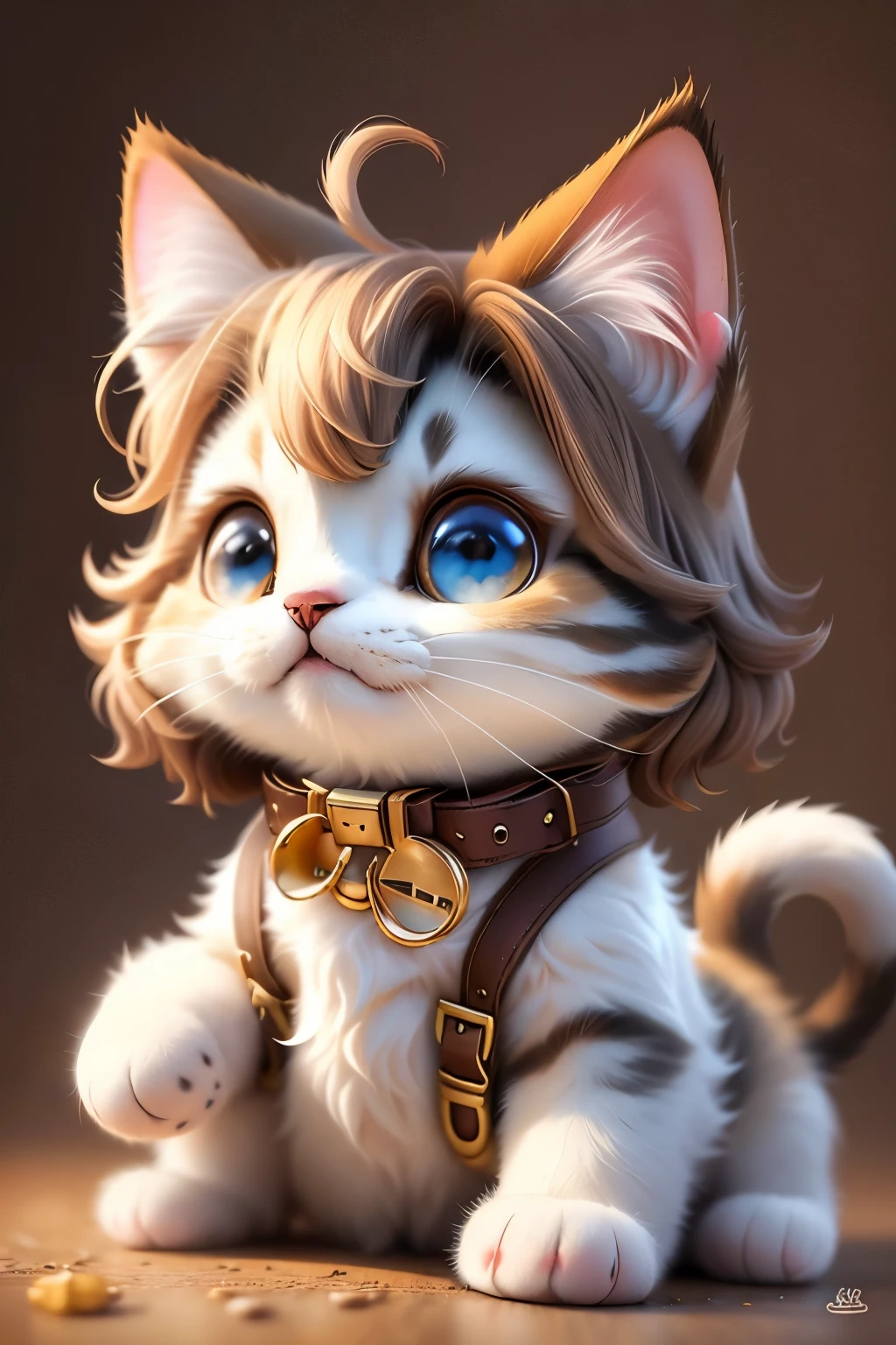 cute cat, masterpiece, Beautiful muzzle, 4ｄ