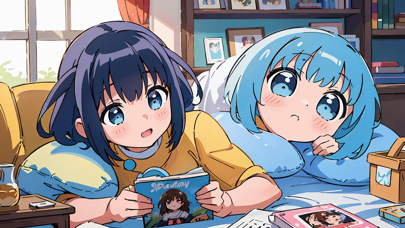 (masterpiece、highest quality、highest quality、Official Art、Beautiful and beautiful:1.2)、(One girl:1.3)Hatsune Miku、Twin tails,Big Breasts,Cute woman wrapped in a fluffy blanket、((Age 25))、Japanese、Sit on、One Girl、Small one-room apartments in Japan、holding a ceramic coffee cup with both hands、The audience is looking down、picture、35mmmovie、Sleepy face、short hair、Wavy Hair、Messy hairstyle、No makeup、Fuller lips、Detailed fingers、Realistic Skin、Spoiled face