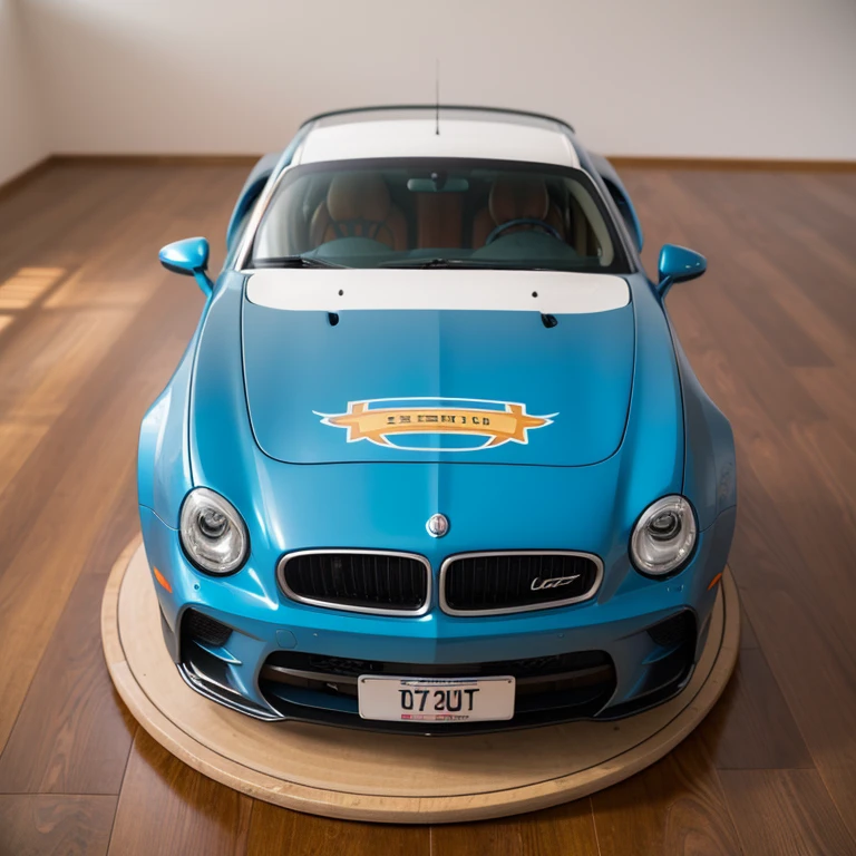 A car,cartoon toys,Bright colors
