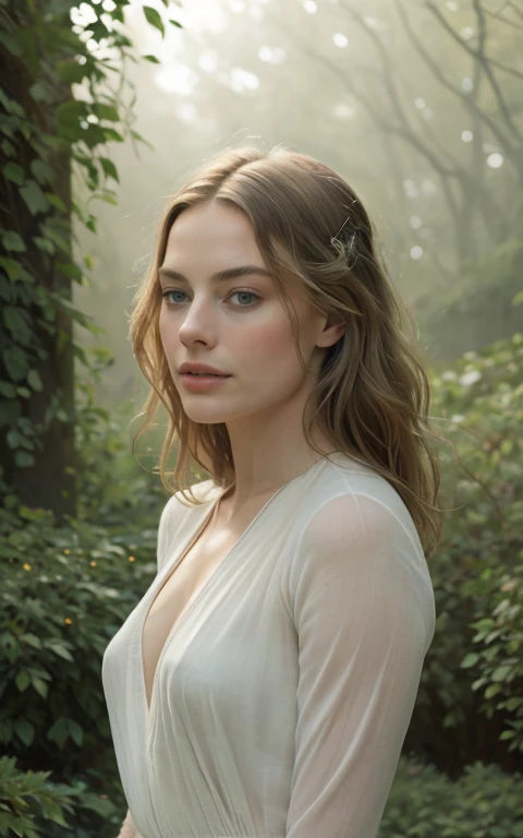 Margot Robbie (best quality,4k,8k,highres,masterpiece:1.2),ultra-detailed,(realistic,photorealistic,photo-realistic:1.37),oil painting,impressionism-style artwork,masterpiece imitation,beautiful detailed face,delicate brushwork,vivid colors,natural lighting,serene atmosphere,soft brushstrokes,elegant pose,nude female model,graceful figure,sunflower in the background,subtle color palette,impressionistic background scenery,meticulous attention to detail,impressionistic texture,profound emotion,yearning expression,romantic aesthetic,splendid composition,harmonious color scheme,delicate balance between light and shadow,fine facial features,impressionistic portrait,breathtaking artwork,magical ambiance,ethereal beauty,tranquil garden setting,serene and dreamy ambiance,whimsical and poetic atmosphere,emotional connection with the viewer,sophisticated brushwork