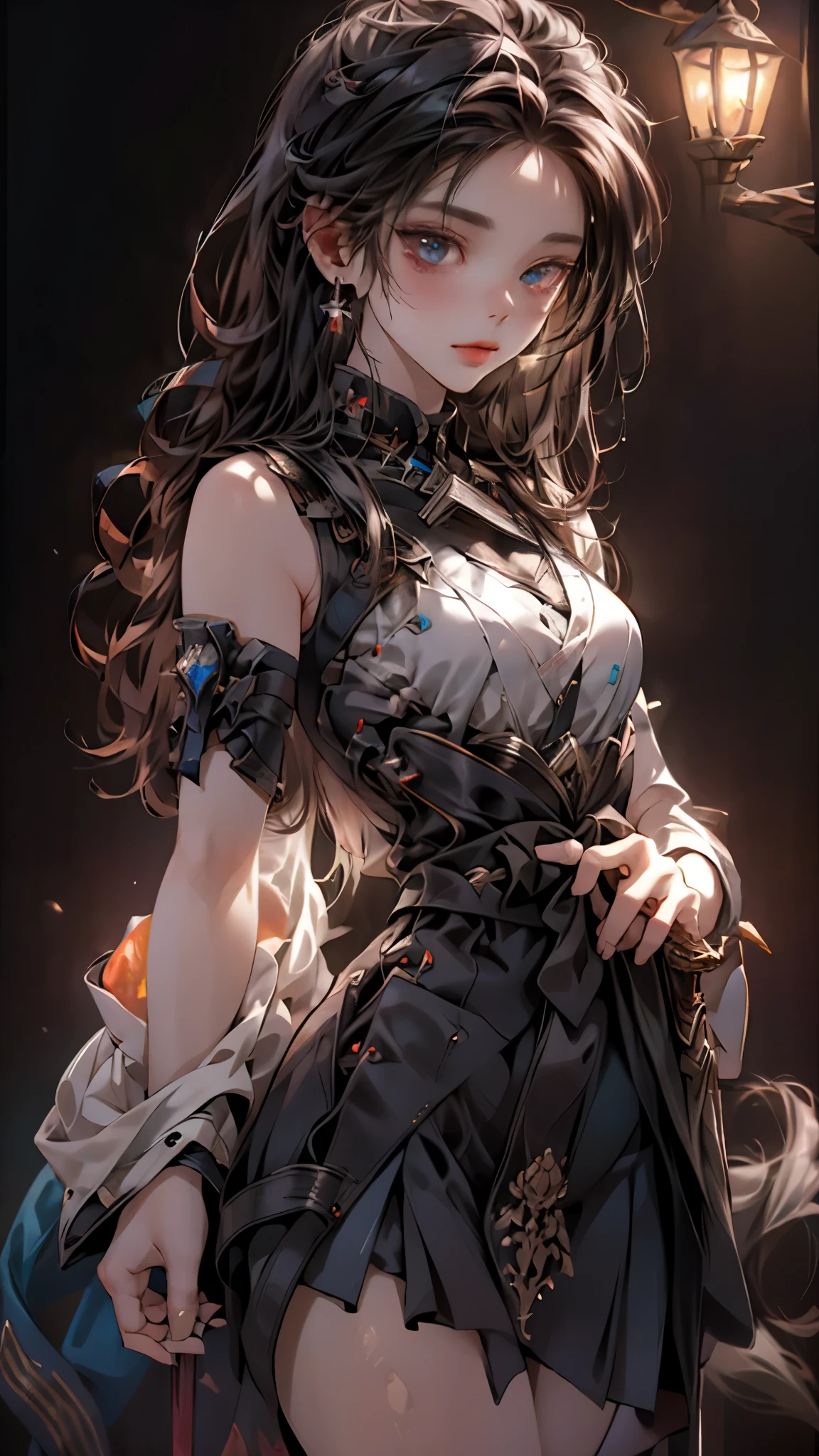 ((highest quality)), ((masterpiece)), (detailed:1.4), 。.。.。.3D, beautiful cyberpunk woman image,nffsw(high dynamic range),ray tracing,NVIDIA RTX,super resolution,unreal 5,Scattered beneath the surface,PBR texturing,post processing,anisotropic filtering,Depth of bounds written,maximum clarity and sharpness,multilayer texture,Albedo and specular maps,surface shading,Accurate simulation of light-matter interactions,perfect proportions,octane rendering,two-tone lighting,wide aperture,Low ISO、White balance、Rule of thirds、8K students、((Holding a sword in your hand))