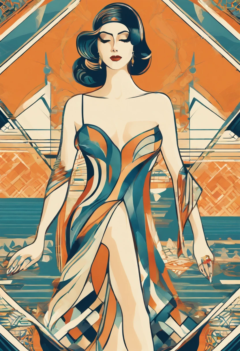 mujer desnuda en la playa