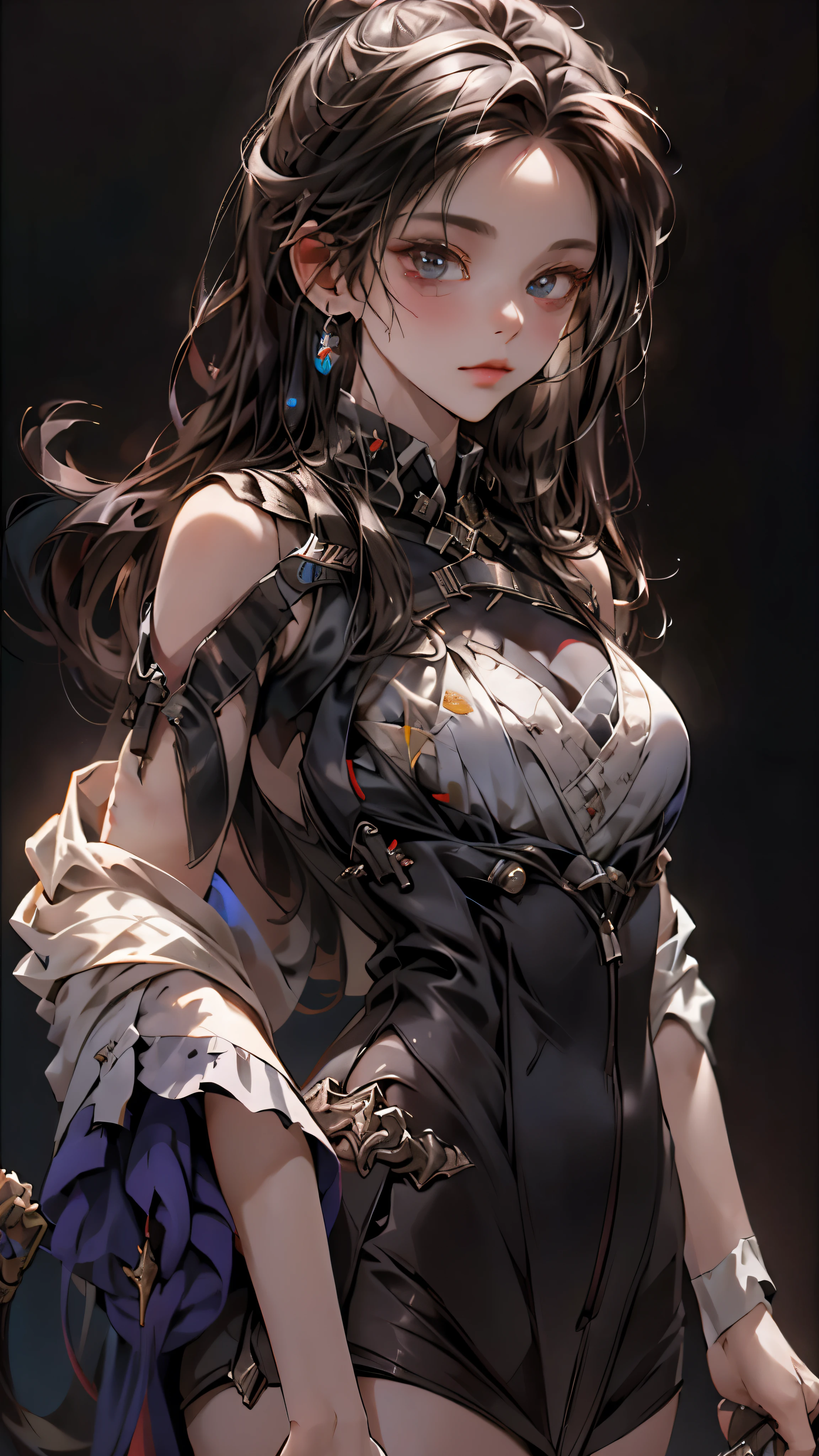 ((highest quality)), ((masterpiece)), (be familiar with:1.4), 。.。.。.3D, beautiful cyberpunk woman image,nffsw(high dynamic range),ray tracing,NVIDIA RTX,super resolution,unreal 5,scattered below the surface,PBR texturing,Post-processing,anisotropic filtering,written boundary depth,maximum clarity and sharpness,multilayer texture,Albedo and specular maps,surface shading,Accurate simulation of light-matter interactions,perfect proportions,octane rendering,two-tone lighting,wide aperture,Low ISO、White balance、Rule of thirds、8,000 students、((Holding a sword in your hand))