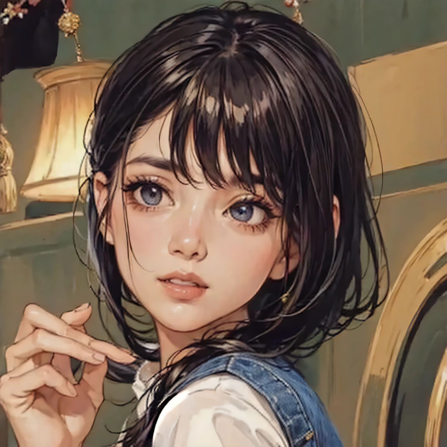 imitate original image，Put on more poses，More expressions