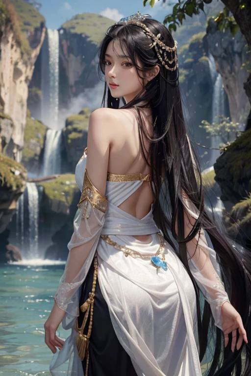 8K Portrait of a Majestic Master Prince's Beautiful Thai Consort: A 20-year-old Lady with a Stunning Face, Sharp Eyes, and Long, Wavy Hair
This stunning 8K portrait showcases a majestic master prince's beautiful Thai consort, embodied in a highly detailed and realistic CG illustration. With a refined and elegant demeanor, she boasts an enchanting face, characterized by delicate features, a slim nose, and sharp, expressive eyes that gleam with wisdom. Her long, flowing black hair cascades down her back like a waterfall, framing her beautiful face and accentuating her regal