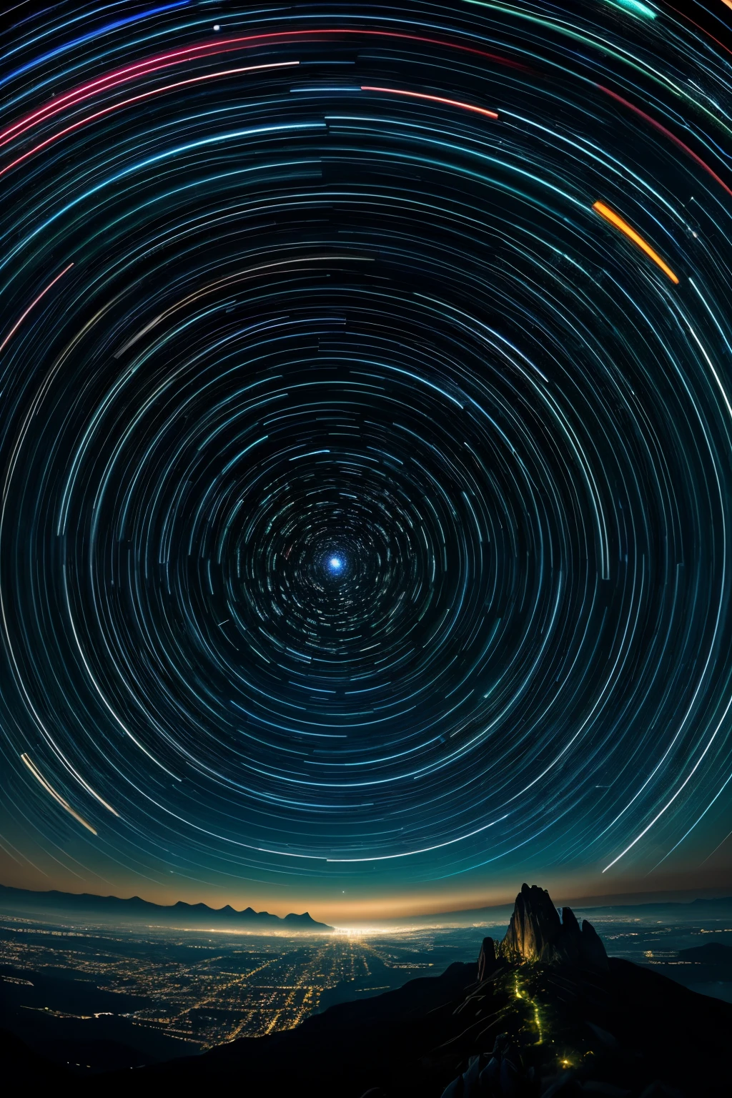 (RAW style, masterpiece, best quality, ultra-detailed), a dark room, star-studded sky, intricately depicted nebulae, unique very realistic style, long exposure, 16-bit depth, cinematic colors, film grain texture, ultra-high resolution, sharp focus, blackest of blacks, deep contrast, hyper-realistic, breathtakingly detailed, immersive, celestial wonders, clear night sky, star trails, stunning visual experience, insanely captivating, captivatingly beautiful, awe-inspiring, mesmerizing, breathtaking, breathtakingly beautiful, exquisite, exquisitely detailed