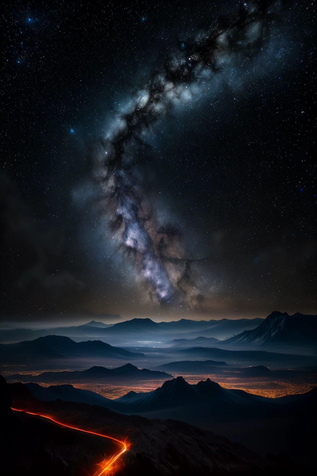 (RAW style, masterpiece, best quality, ultra-detailed), a dark room, star-filled night sky, nebula in sight, unique very realistic style, (insane details: 1.1), hyperdetailed, low contrast, soft cinematic light, (astrophotography: 1.1), (beautiful star formations: 1.1), (stellar gas clouds: 1.1), (meteor showers: 1.1), stunning cosmic landscape, cinematic look, RAW photo, photorealistic, high dynamic range (HDR),  subtle colors, sharp focus, (extreme clarity), incredible resolution, (per