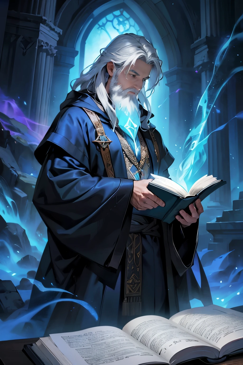 ((Best quality)), ((masterpiece)), ((realistic cartoon)), ((perfect character)):
In this stunning and highly detailed realistic cartoon, we present a mage summoning his enchantments in a mystical world. The mage stands tall, clad in intricate and detailed mage robes, complete with flowing garments and ornate patterns. His face is adorned with a medium, white beard, adding to his wise and aged appearance.
With a majestic book in hand, the mage channels the power of magic, conjuring dazzling rays and ethereal energies. The scene is set in a thematically rich environment, filled with magical artifacts, ancient tomes, and mystical symbols that enhance the ambiance. The lighting, crafted with a cinematic touch, casts a spellbinding glow, emphasizing the magical aura surrounding the mage.
Every element of this masterpiece is carefully designed to create a sense of realism and immersion. The intricacies of the mage's clothing, the mesmerizing effects of his conjurations, and the level of detail in his weathered face all contribute to a captivating visual experience. This artwork is presented in stunning UHD resolution, allowing you to appreciate every nuance and intricacy in breathtaking detail.
Eye level, scenic, masterpiece.