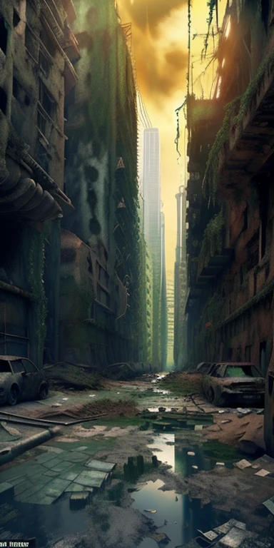 ((Ponto de vista, anti-dive camera angle, a city in ruins with a destroyed building in the background, nsfw a lonely female apocalyptic survivor)), in a post apocalíptico setting,  8k, pintura fosca em preto e branco, dystopian future, destroyed city in the background, em uma paisagem urbana arruinada, in a post-apocalyptic wasteland, in a post apocalyptic city, Akira CGI Filme Stills, cinematic photography concept art, destroyed city, ((imagem em preto e branco))